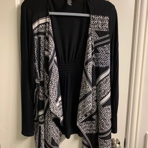 Black & White Swingy Jacket